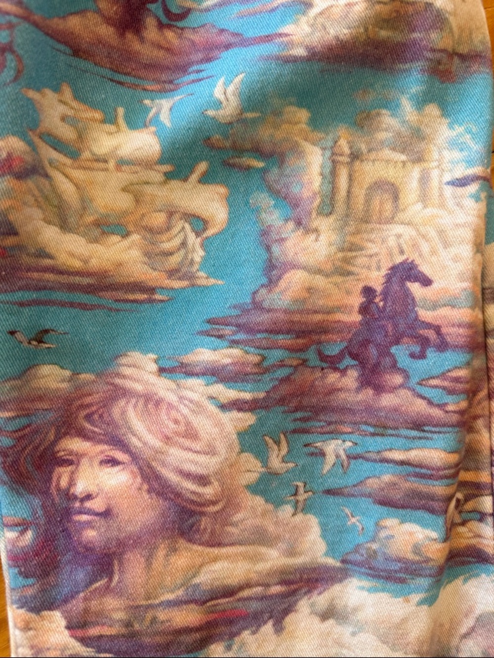 Big Bud Press Sky Blue and Lavender Short-Sleeve Jumpsuit - Picture 8 of 11